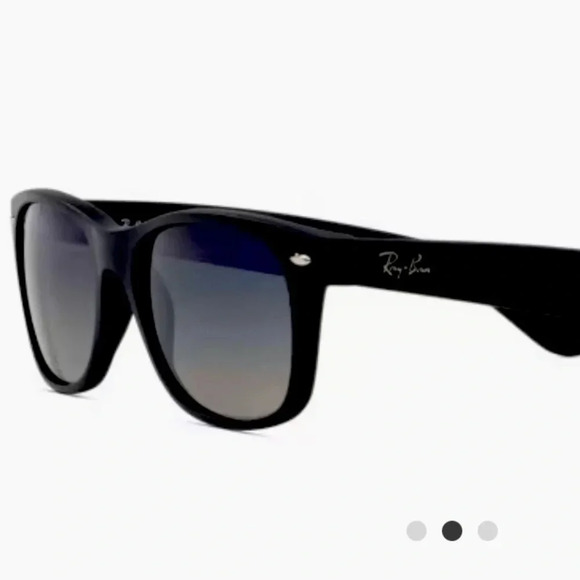Ray-Ban RB2132 New Wayfarer Sunglasses frames Case Matte Black NWT - Picture 1 of 7